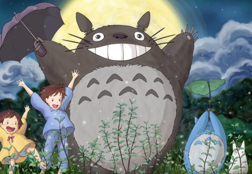 《龙猫》动漫,高清壁纸鉴赏,少女与神奇动物乡下温情物语