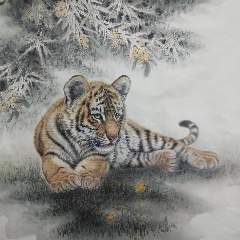 实力派工笔虎画家李雪刚