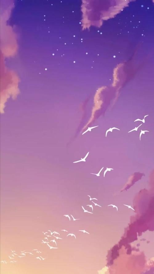 梦幻紫色背景手机高清壁纸