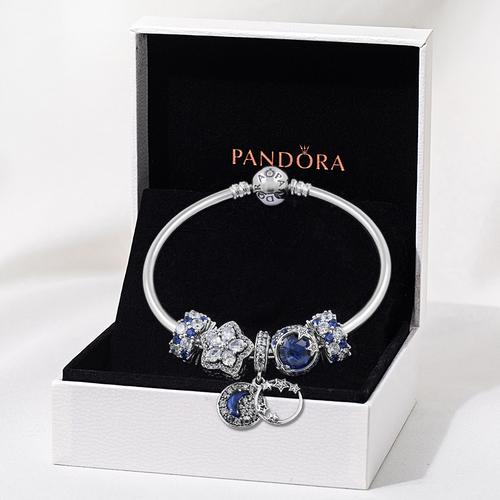 潘多拉官方正品圣诞zt1005闪耀星河925银手链女套装轻奢礼物