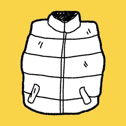 满族马褂的简笔画