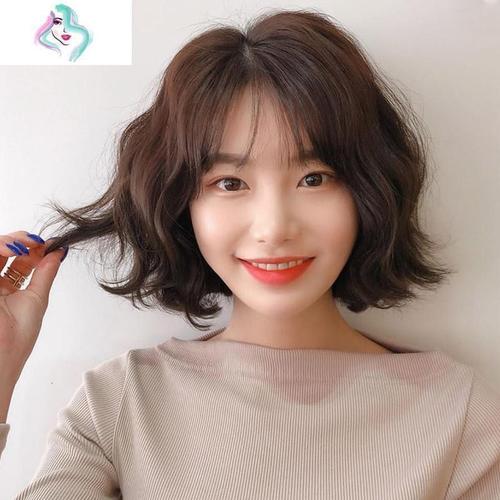 假发女短发造型羊毛卷短卷发自然全头套韩式时尚波波头新式发套你那么