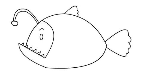 灯笼鱼简笔画怎么画 灯笼鱼简笔画的画法