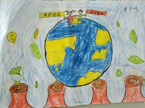 道口实验小学附属幼儿园大四班世界地球日作品展示