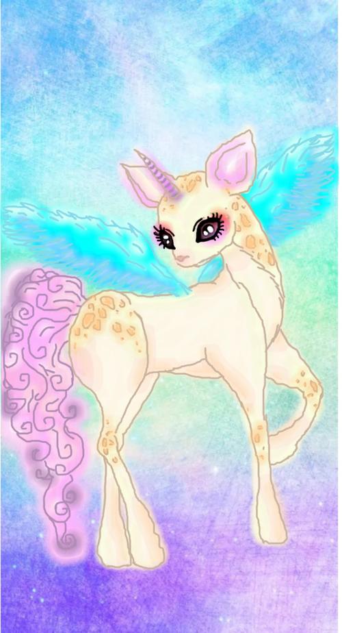 独角鹿 软 原创手绘