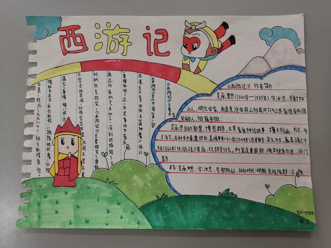 十八中西马初一语文名著阅读 《西游记》手抄报评比
