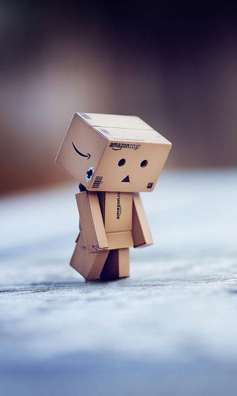 忧伤纸盒人danboard高清手机壁纸