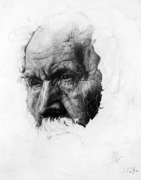 67张国外绘画大师形神兼备的素描头像作品欣赏