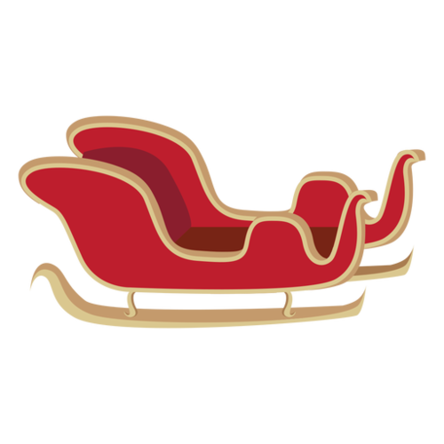 卡通圣诞老人雪橇图片