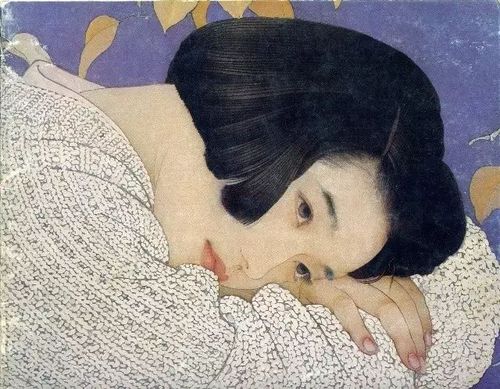 何家英工笔人物画《秋冥》