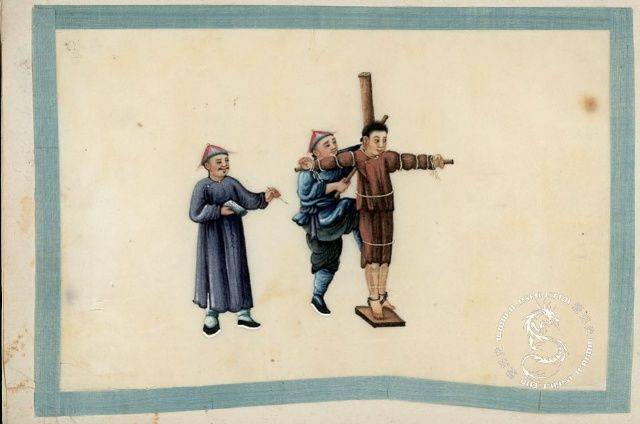 这组图是1825年由西方人绘制的满清酷刑.