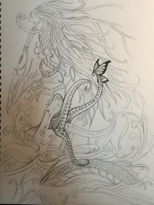 迷离而无助,偶然间想起了年少时读过的精卫填海的的神话故事