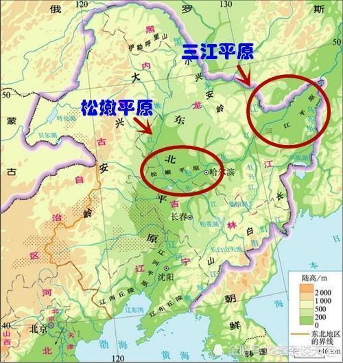 主要是松嫩平原和三江平原.