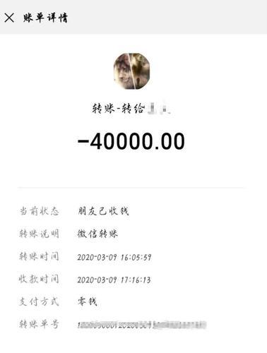 受害人和骗子的转账记录