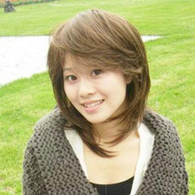 假发短发女生 时尚帅气中短发 方脸整顶发型 深棕色常温丝斜刘海