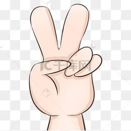 耶的手势图片卡通头像