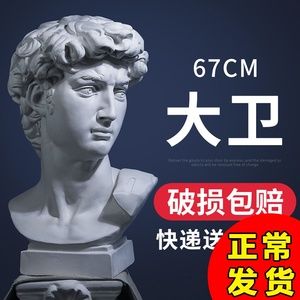大卫石膏像人物头像小美术素描教具模型雕像婚庆家居办公雕塑摆件
