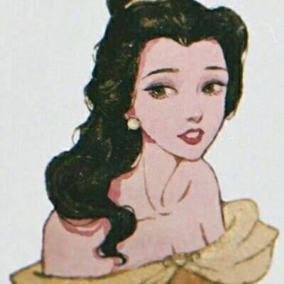 经典怀旧迪士尼公主头像复古高清图片