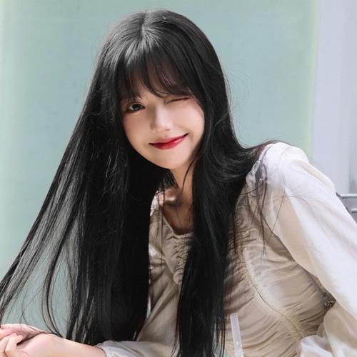 假发女长发全头套夏仿真自然空气刘海长直发网红黑长直中长假发套