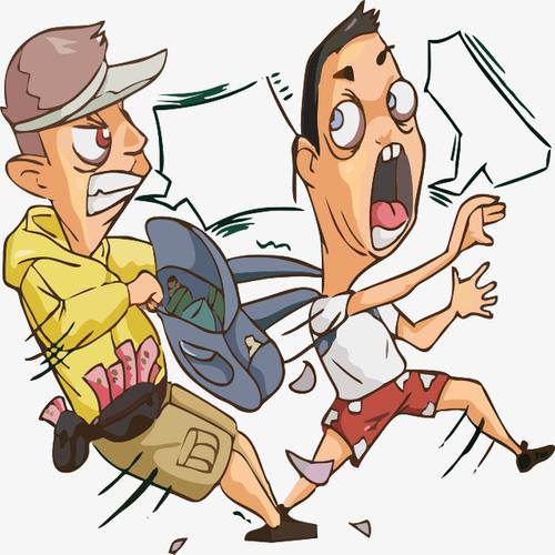 关键词 : 人物,抢劫,装饰,卡通,插画