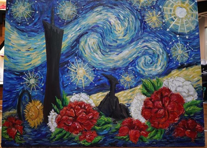 「 如果烟火足够灿烂,心中的星月夜将闪耀无数个夜晚