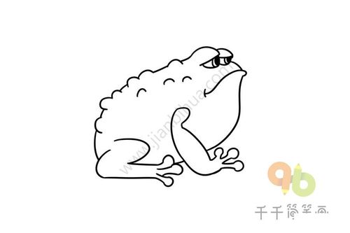 幼儿简笔画蟾蜍的画法