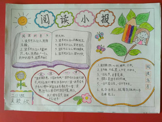 书海遨游阅读手抄报 ——外海中心小学