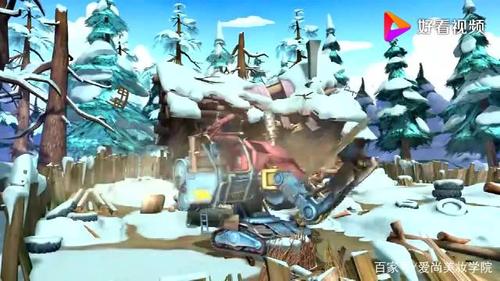 熊出没:光头强的伐木机被光头强弄坏了