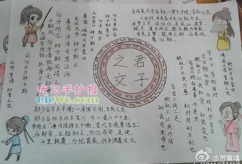 君子手抄报初中