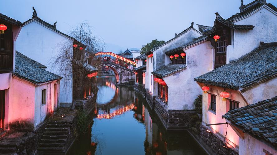 浙江横店影视城建筑风景图片