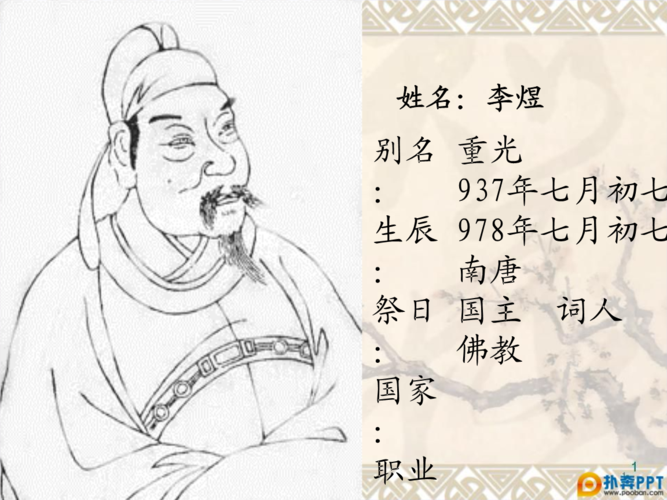 姓名李煜.ppt