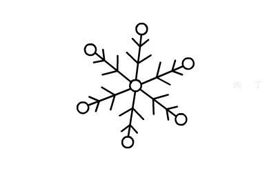 雪花画的简笔画