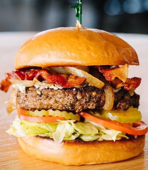 burgers favorites bacon cheeseburger