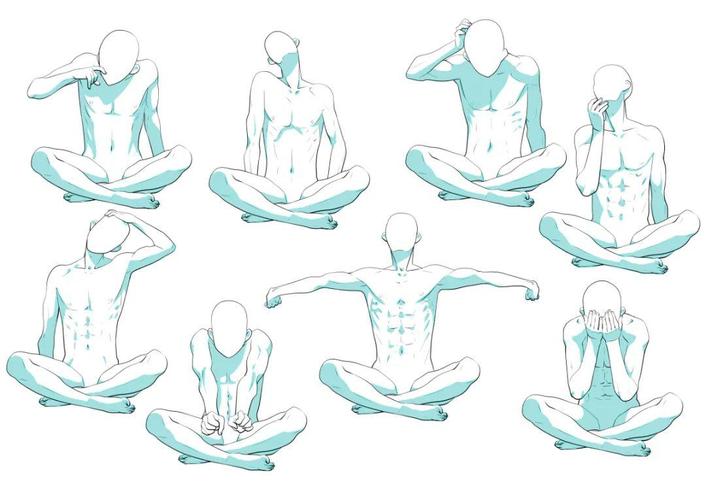 手绘动漫设计:肝不肝你说了算!人体姿势素材大分享