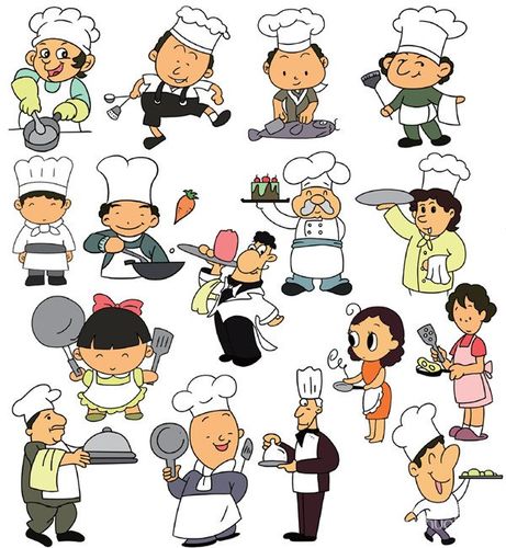 厨师的儿童简笔画