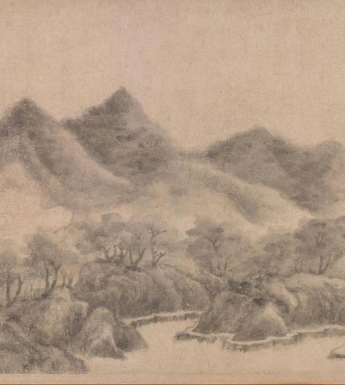 翰墨君缘--米友仁《云山墨戏图》:米家山水的绘画笔法