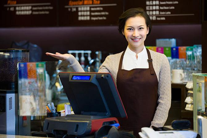 咖啡店女店员