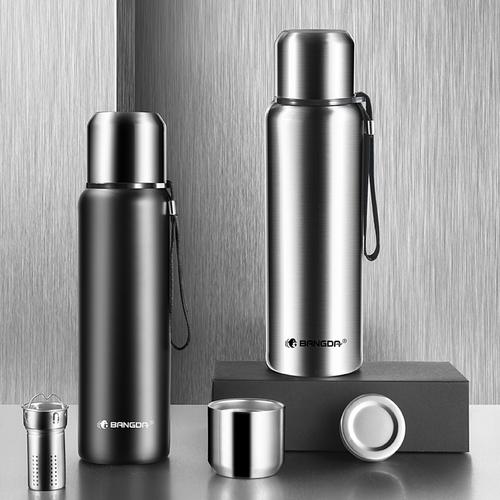 高档保温杯不锈钢大容量水杯2升男女泡茶茶杯便携保温