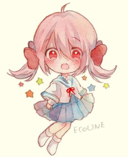 壁纸:动漫水粉画头像