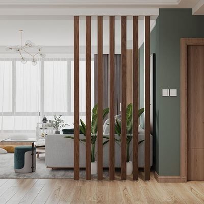 座屏木条格栅实木入户卫生间干湿家用隔断装饰办公屏风