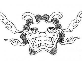 四大凶兽饕餮图片_简笔画图片_少儿图库_儿童资源网