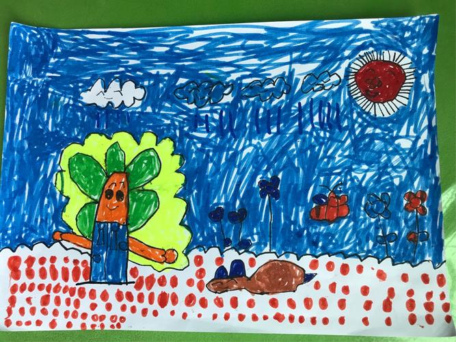 绘画班第六课!大班水彩画《美好的一天》中班粘土课