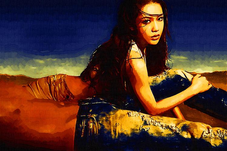 美女油画肖像图片[高清图片,jpg格式]