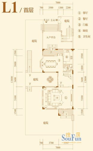 碧桂园翡翠山别墅户型图