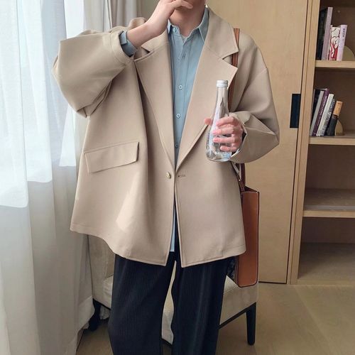 西装外套男港风ins潮春秋设计高级感小众韩版chic风衣