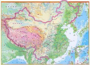 中国地形图