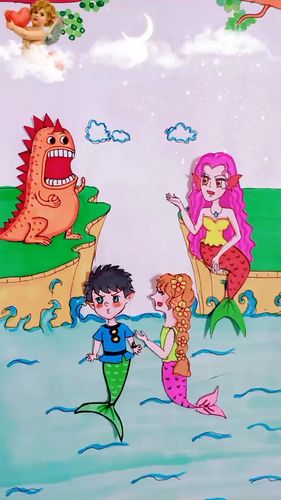 美人鱼_动漫_二次元_文化_绘画
