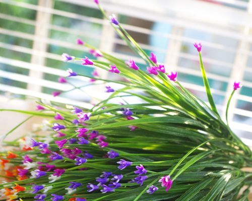 假花仿真花/假花/家居装饰摆设花绢花 塑料花草 星星草