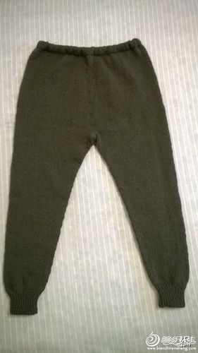 为老人织的冬季棒针厚毛裤-编织教程-编织人生