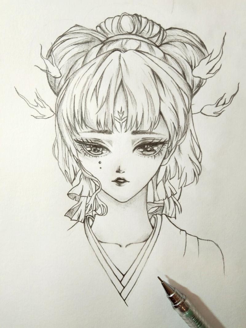 古风少女手绘(有过程)